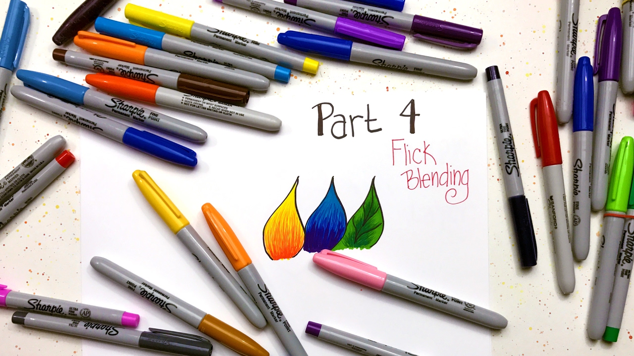 Sharpie Coloring Secrets: Part 4 - Flick Blending