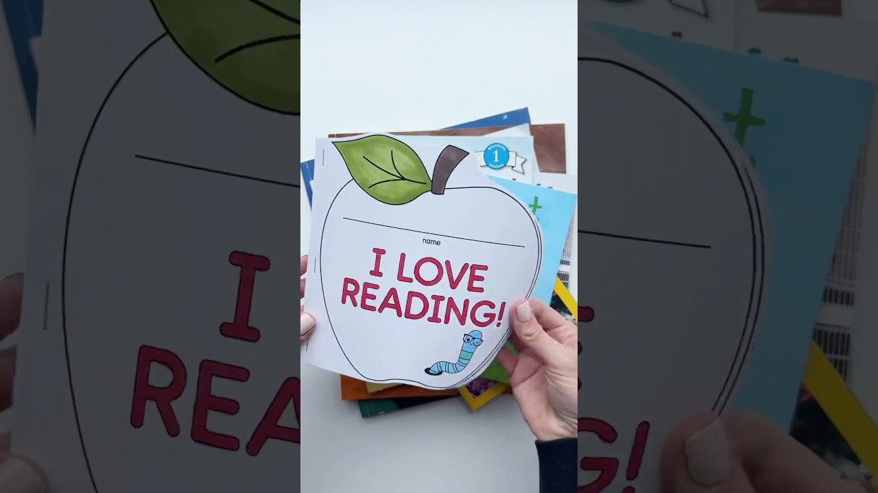 Reading activity idea for your little learner to celebrate March is reading month! A cute DIY book!