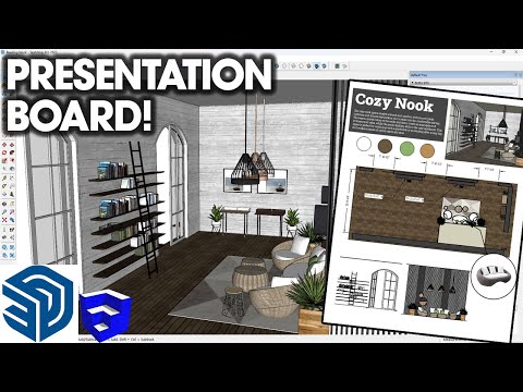 Creating an Architectural PRESENTATION BOARD with SketchUp and Layout!