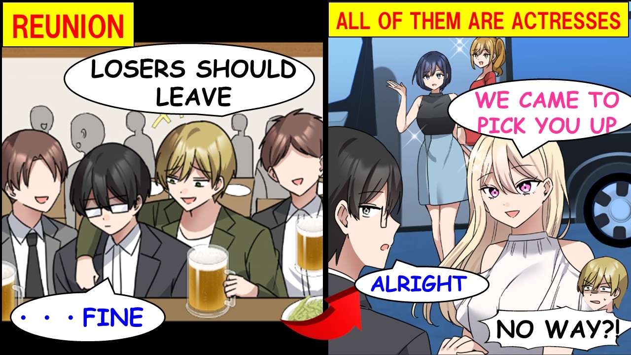 [Manga Dub] They Mocked Me at the Reunion… Until 3 Famous Actresses Showed Up for Me.[RomCom]