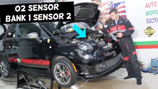 FIAT 500 DOWNSTREAM OXYGEN SENSOR BANK 1 SENSOR 2 LOCATION REPLACEMENT, LAMBDA SENSOR