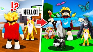 I Could Talk to ANIMALS in Roblox BROOKHAVEN RP!! 