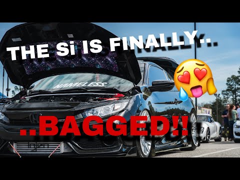 BAGGING MY 2018 CIVIC Si! | VERA AIR AND D2 STRUTS