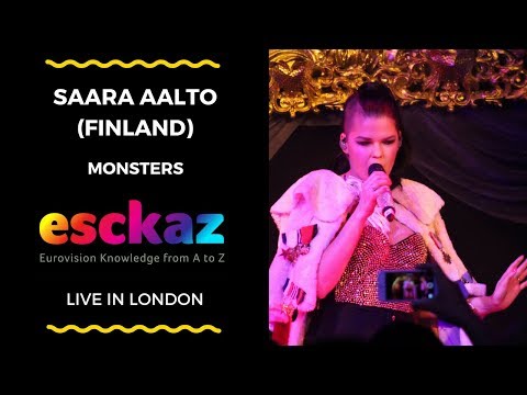 ESCKAZ in London: Saara Aalto (Finland) - Monsters (at London Eurovision)