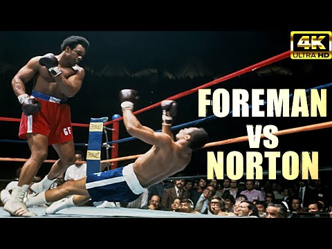 George Foreman vs Ken Norton | BRUTAL KNOCKOUT Legendary Boxing Fight | 4K Ultra HD