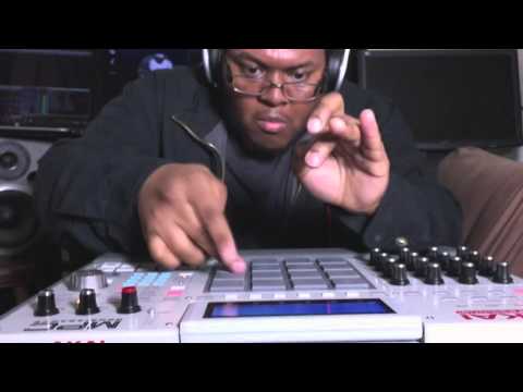 citythebeatmaster making a beat - Master of the MPC Episode 4 " Smile " finger drumming