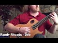 DEE | Randy Rhoads | Played on classical guitar