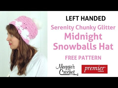 Deborah Norville Serenity Chunky Midnight Snowball Hat - Left Handed