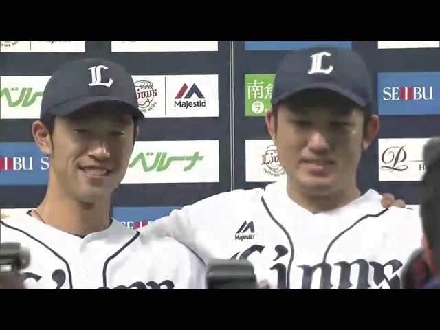 ライオンズ・坂田選手・外崎選手ヒーローインタビュー 2016/9/25 L-H