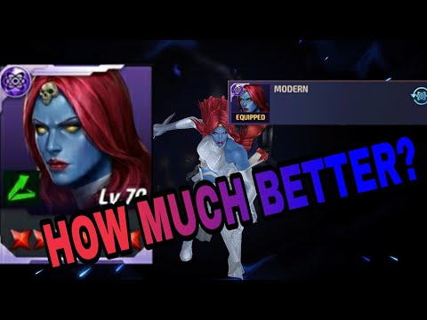 MONSTEROUS MYSTIQUE TRANSCENDED WBU Stage 99 DAMAGE COMPARISON | MARVEL FUTURE FIGHT