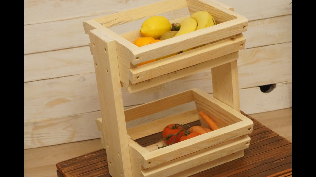DIY Fruit/Veggie Storage Rack  - Koszyk na owoce i warzywa