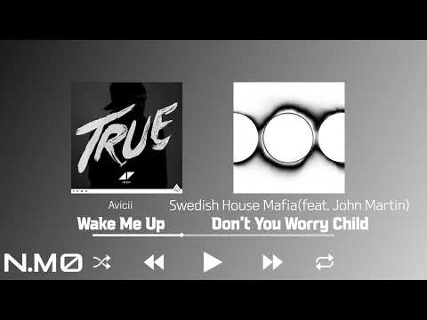 Swedish House Mafia VS M83 VS Avicii - Don't You Worry Child VS Midnight City VS Wake Me Up