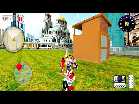Ambulance Robot City Rescue Simulator - Android Gameplay #14