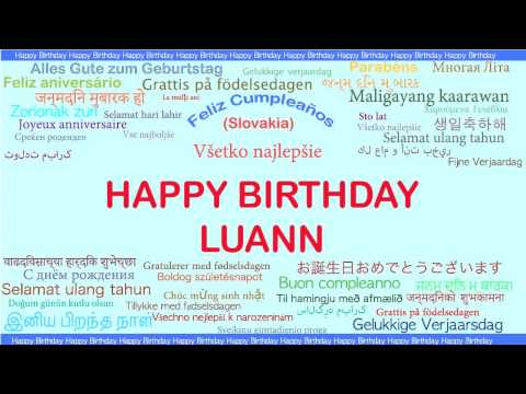 Luann   Languages Idiomas - Happy Birthday