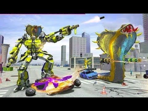 US Snake Transformer Robot City Battle Android Gameplay HD.