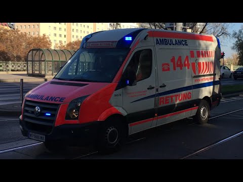 Volkswagen Crafter Paramedics Ambulance Vienna Ambulance Service Responding