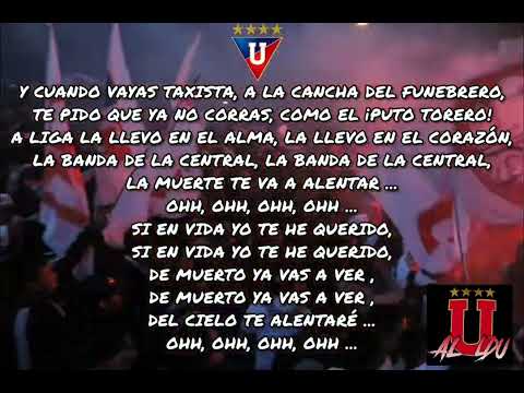 "A Liga la lleva en el alma" Barra: Muerte Blanca &bull; Club: LDU