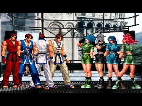 [KOF Mugen] Kim Kaphwan Team vs Leona Heidern Team