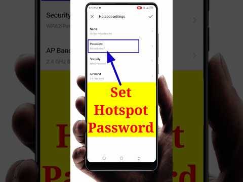 How to set hotspot password | Hotspot me password kaise lagaye | On security in hotspot #shorts