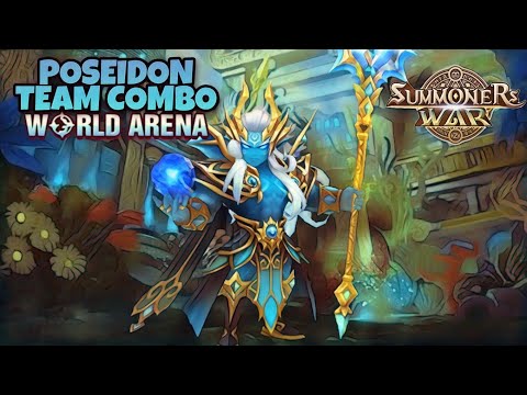 Poseidon Team Combo in World Arena Ep. 5 - Summoners War