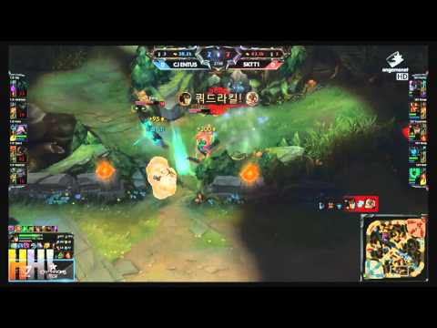 1. CJ Entus vs SKT T1 - Game 1 - Highlights - LCK Spring 2015 - W7D3