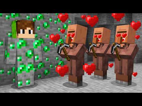 I Fooled Villager as a Emerald in Minecraft!