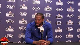 Kawhi Leonard Post Game Thoughts Following First Game Against Raptors.