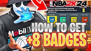 HOW TO GET +8 EXTRA BADGES ON NBA 2K24 CURRENT GEN! HOW TO GET +4 BADGES ON NBA2K24 RIGHT NOW!