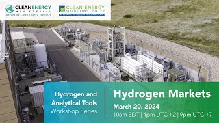 Hydrogen Markets: Hydrogen and Analytical Tools Workshop Series