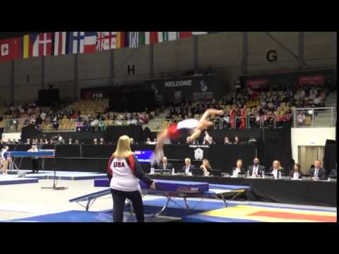 Alex Renkert - Pass 1 - Double Mini - 2015 World T&T Championships Qualifying