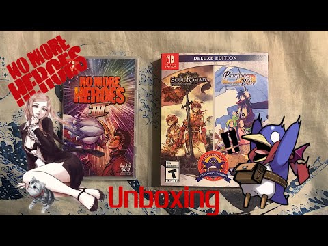 No More Heroes 3 & Prinny Presents NIS Classics Volume 1 Deluxe Edition Unboxing (Nintendo Switch)