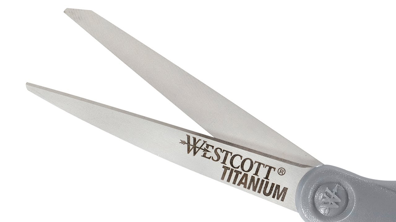 Westcott 5 Straight Titanium Bonded Craft Scissors with Micro Tip (16376)