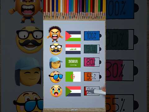 flag VS emoji😁😍 | ✔️Palestine 🇵🇸 AND ❌Israel 🇮🇱 #palestine #emoji #israel #flag #drawing