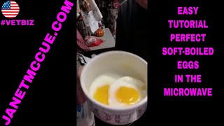 How to soft boil eggs in your microwave!  Easy Step by Step Tutorial