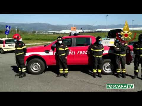 2020-04-11 PISTOIA - L'OMAGGIO AI SANITARI DI VF E FORSE DELL'ORDINE