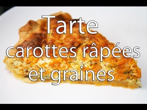 Tarte aux carottes râpées et graines 🇺🇸