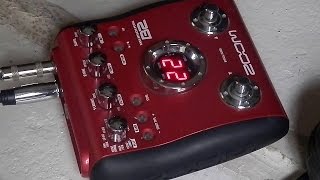 Video thumbnail for Zoom B2 Demo with a cheap bass guitar (factory presets) by Gearfacts