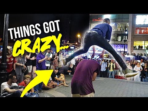 INSANE FLIP BATTLE IN NYC!! - YouTube