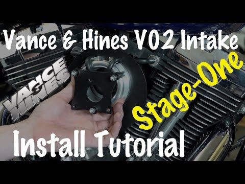 Install Vance & Hines VO2 Naked Air Intake (Stage-One) Kit on a Harley-Davidson