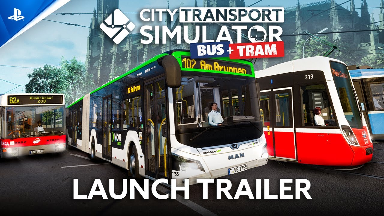 City Transport Simulator: Bus + Tram - Launch Trailer | PS5 Games