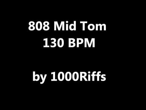 808 Mid Tom Metronome 130 BPM - Beats Per Minute