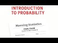 Introduction To Probability STAT 102 Final Exam Question Paper