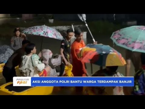 DITSAMAPTA POLDA SULSEL BANTU MASYARAKAT TERDAMPAK BANJIR DI MAKASSAR