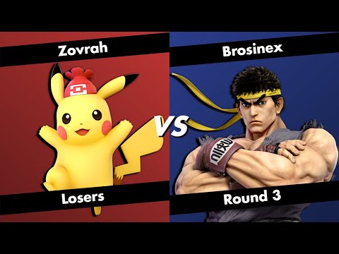 Zovrah (Pikachu) vs Brosinex (Ryu) | Losers Round 2 | Knockdown #50