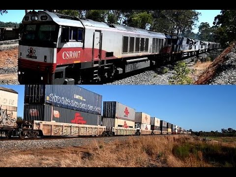 Spot the difference a SCT Logistics Freight Train MP9 before Penfield, S Australia and an MP9 after!