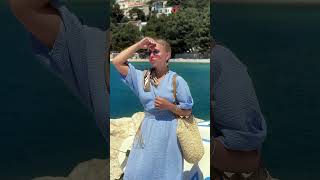MELANIE - mušelínové šaty s výšivkou v pase, khaki, sednou od velikosti S do L