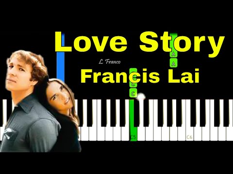 Love Story (Francis Lai) Easy piano Tutorial
