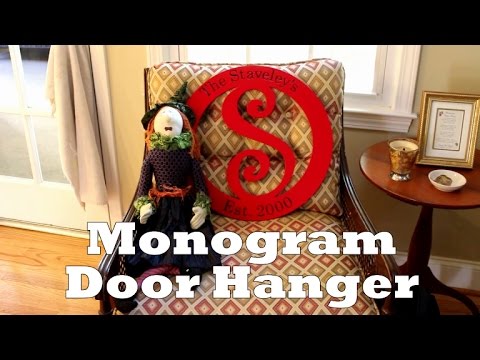 Monogram Door Hanger Video