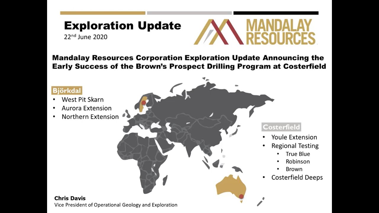 <span>30/6/2020</span><br>Mandalay Resources Exploration Update June 2020