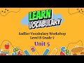 Sadlier Connect | Grade 7 | Level B | Unit 5 | Vocabulary Workshop